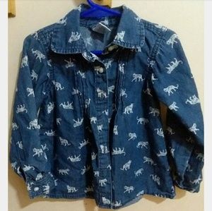 Girls button up